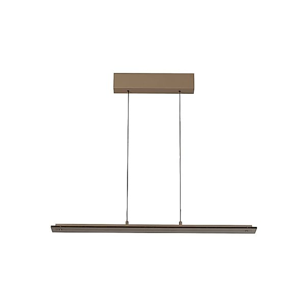 LED-Hängelampe Torvi, greige/rauchgrau, 88 cm, Metall/Glas günstig online kaufen