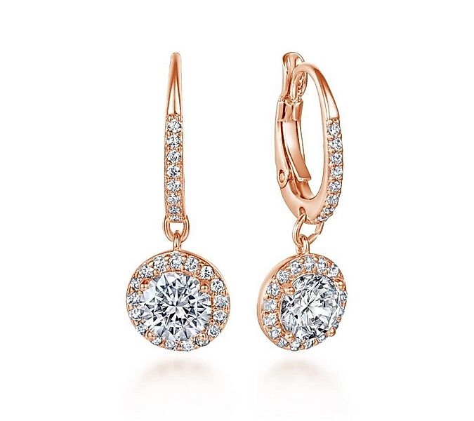 Lisandra Scott Paar Creolen Ohrringe Kristallpavé mit Steinen und Tropfen A günstig online kaufen