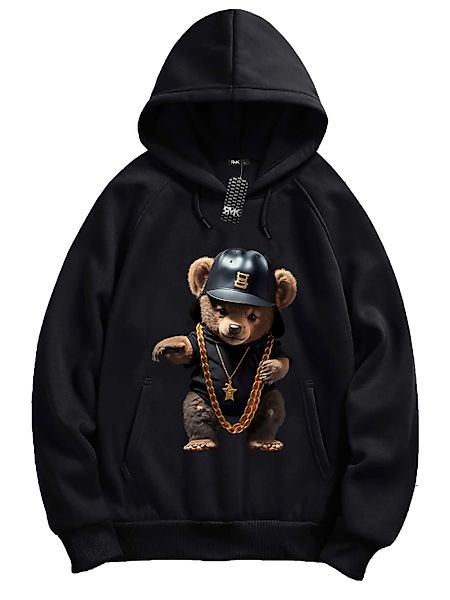 RMK Hoodie Herren Pullover Pulli Kapuzenpullover Sweatshirt Gangster Teddy günstig online kaufen