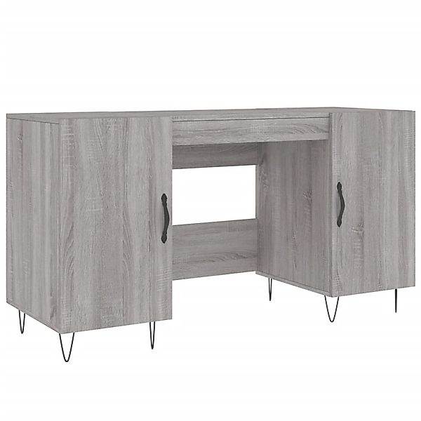 vidaXL Schreibtisch Grau Sonoma 140x50x75 cm Holzwerkstoff 829546 günstig online kaufen