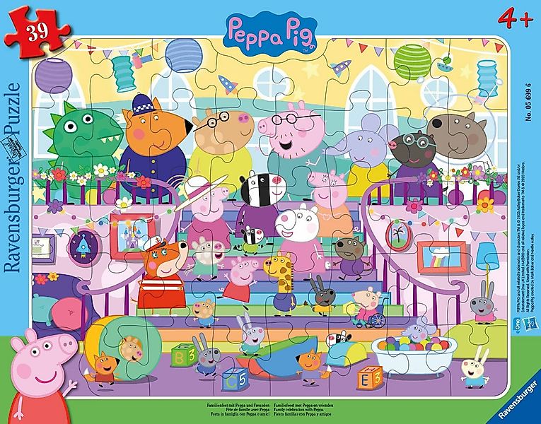 Ravensburger Puzzle 39 Teile Kinder Rahmen Puzzle Peppa Pig Familienfest Fr günstig online kaufen