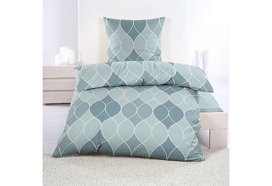 Casa Colori Bettwäsche Casa Calori, Seersucker, 2 teilig, Rautenmuster, mit günstig online kaufen