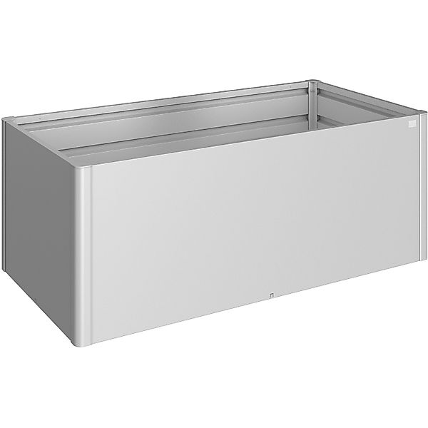 Biohort Hochbeet "2x1 silber-metallic", 201x102x77 cm, extrem langlebig, au günstig online kaufen
