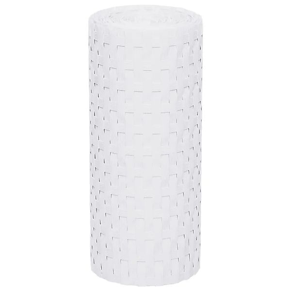 vidaXL Balkon-Sichtschutze 10 Stk Weiß 255x19 cm Poly Rattan 156313 günstig online kaufen
