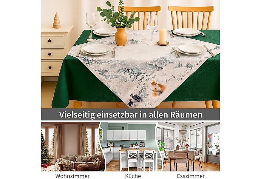 matches21 HOME & HOBBY Tischdecke 40x140 cm Tischläufer rot edel gestickte günstig online kaufen