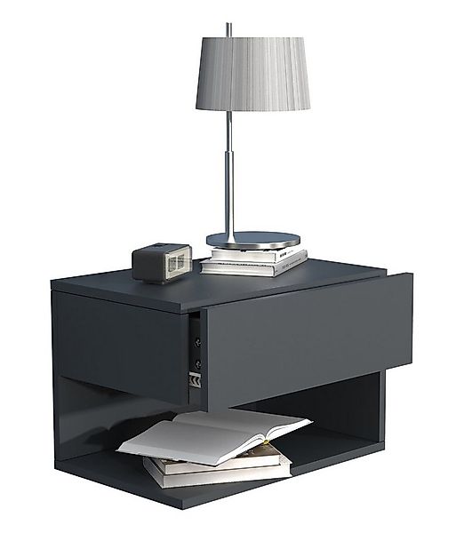 VCM Nachttisch Wandschublade Wand Hänge Nachttisch Usal XL 45cm günstig online kaufen