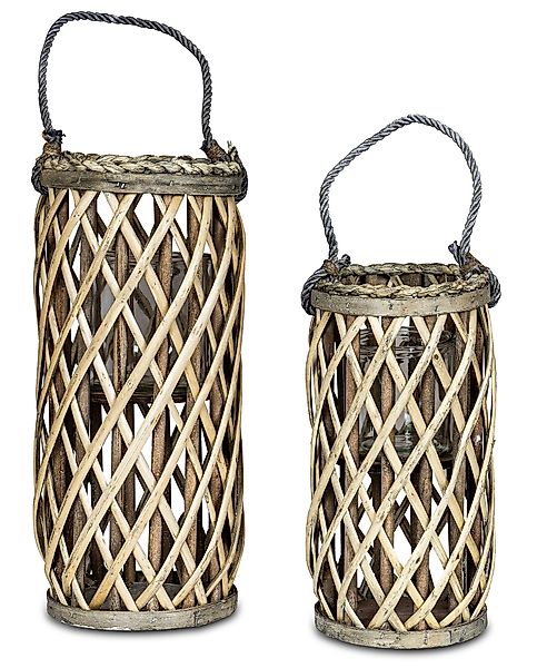 Levandeo® Kerzenlaterne, 2er Set Laterne Windlicht günstig online kaufen
