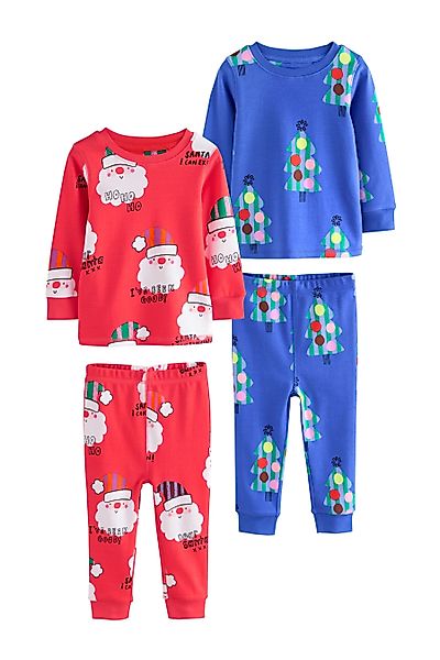 Next Pyjama Snuggle Schlafanzug mit Weihnachtsmotiv, günstig online kaufen
