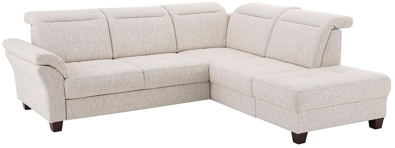 Home affaire Ecksofa "Solvei L-Form" wahlweise auch mit Kopfteilverstellung günstig online kaufen