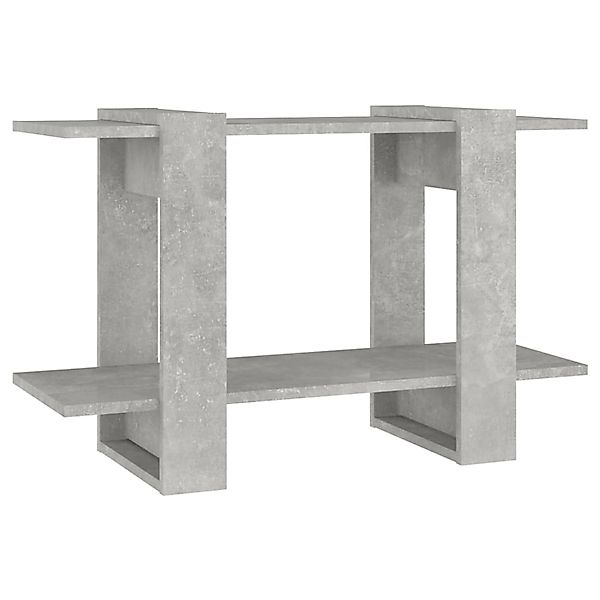 vidaXL Bücherregal Bücherregal/Raumteiler Betongrau 80x30x51 cm, günstig online kaufen
