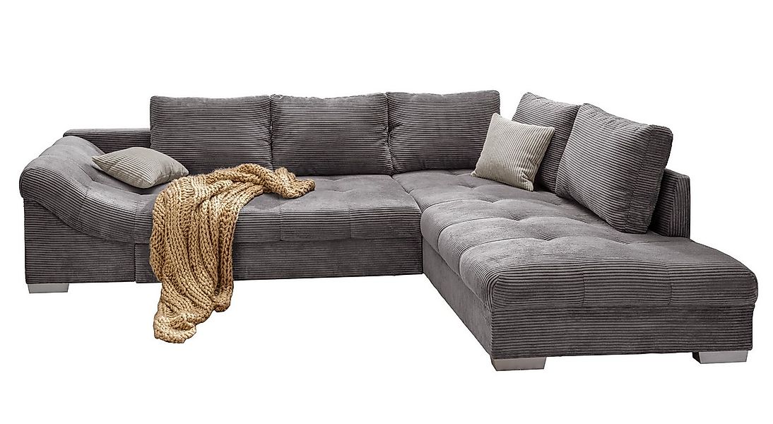 luma-home Ecksofa 17201, mit Bettfunktion B298/T202/H84 cm, Liegefläche 154 günstig online kaufen