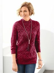 Sieh an! Strickpullover Stehkragenpullover günstig online kaufen