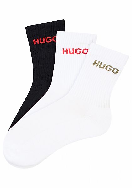 HUGO Underwear Socken "6P QS RIB LOGO CC" Packung, 6er Pack, 6 Paar tlg. mi günstig online kaufen