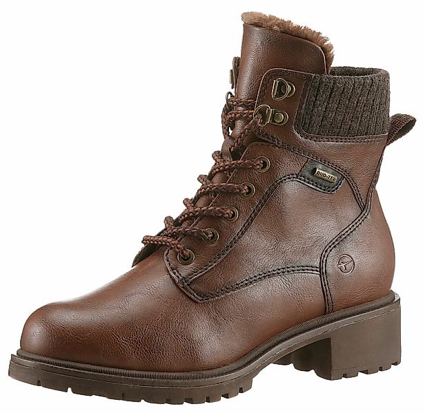 Tamaris Winterboots, Blockabsatz, Schnürboots, Winterstiefelette mit günstig online kaufen