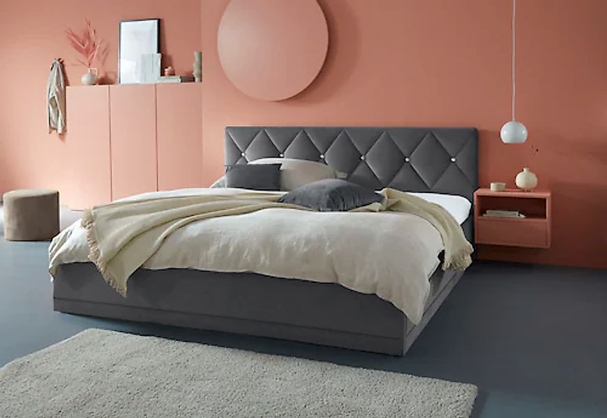 Westfalia Schlafkomfort Polsterbett "Adamas" auch mit Bettkasten, Knopfheft günstig online kaufen