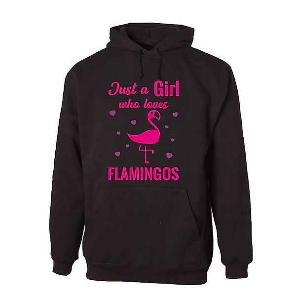 G-graphics Hoodie Just a Girl who loves Flamingos mit trendigem Frontprint günstig online kaufen