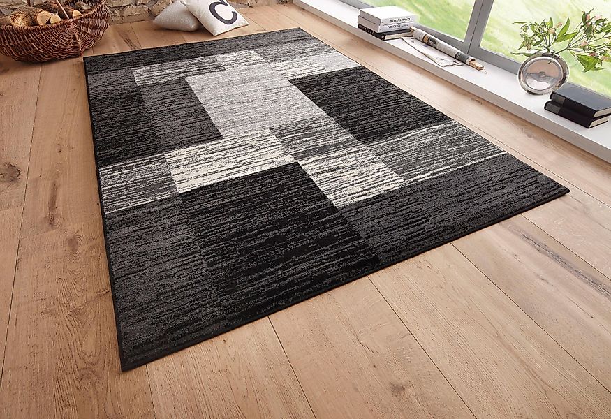 my home Teppich "Melvin" rechteckig 8 mm Höhe schön weich, Kurzflor Teppich günstig online kaufen