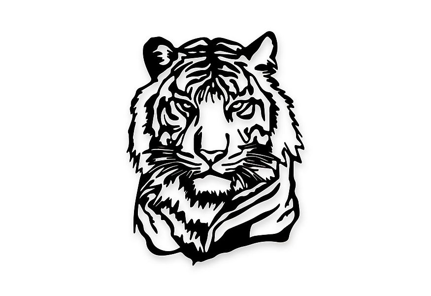 Namofactur LED Wandleuchte Tiger - Dekoobjekt aus Holz mit Tier-Motiv - Wan günstig online kaufen