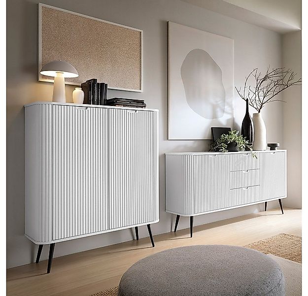 Lomadox Wohnzimmer-Set ZARA-160, (Mega-Spar-Set, 2-St., Konsolentisch Sideb günstig online kaufen