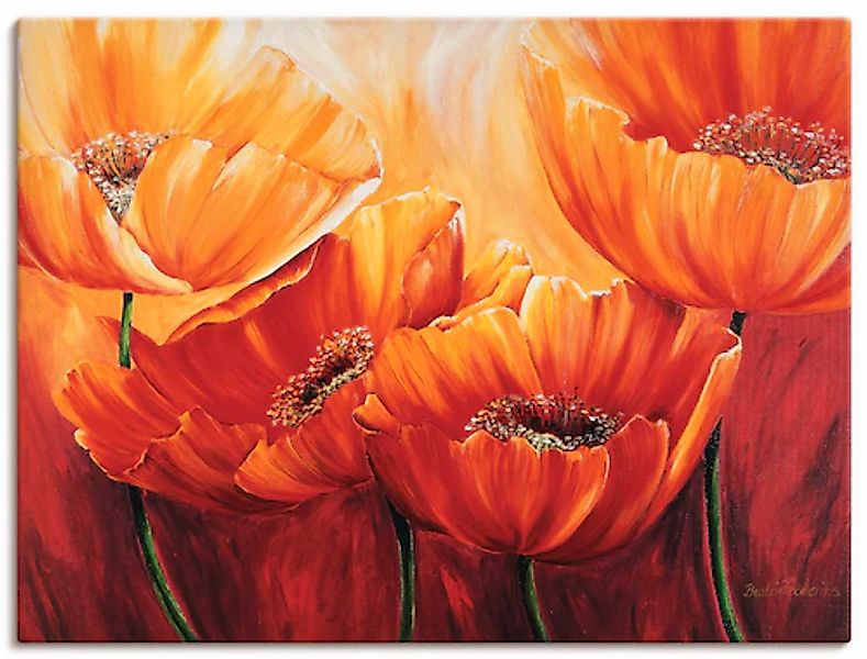 Artland Wandbild »Vier Mohnblumen« 1 Stk. tlg. als Leinwandbild, Poster in günstig online kaufen