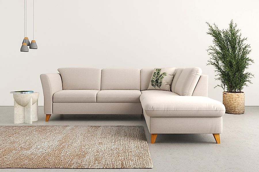 Home affaire Ecksofa "Trelleborg L-Form" Federkern-Polsterung, wahlweise mi günstig online kaufen