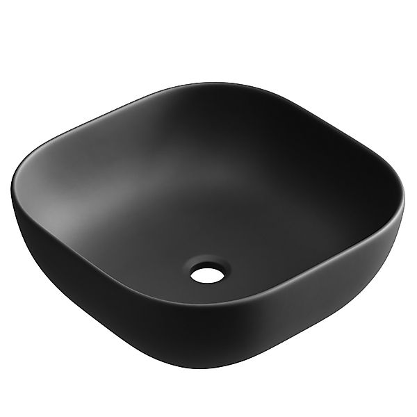 Planetmöbel Aufsatzwaschbecken Aufsatzwaschbecken 42 cm schwarz günstig online kaufen
