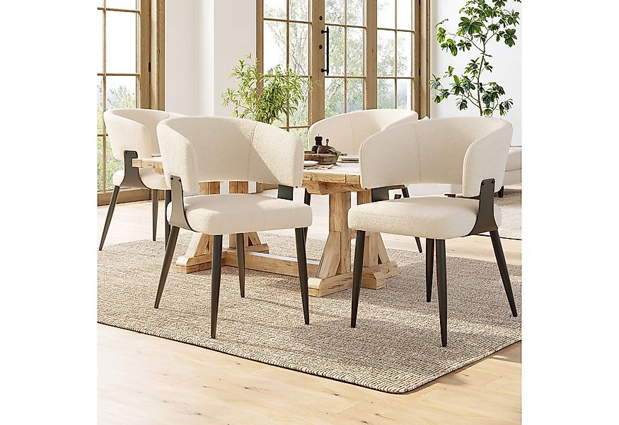 MODFU Esszimmerstuhl Make-up-Stuhl,Schminkstuhl,Luxusstuhl (4er Set Ergonom günstig online kaufen