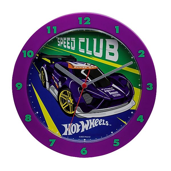 Wanduhr Kinder-Wanduhr Hot Wheels günstig online kaufen