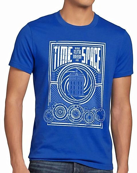 style3 Print-Shirt Herren T-Shirt Time meets Space zeitreise timelord notru günstig online kaufen