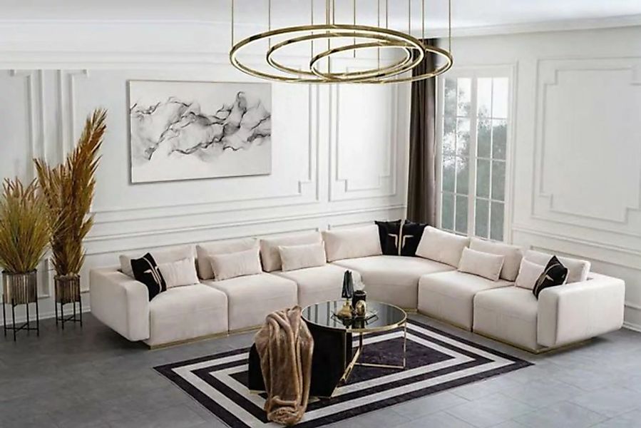 JVmoebel Ecksofa L-Form Wohnlandschaft Luxus Sofa Wohnzimmer Couch Moderne, günstig online kaufen