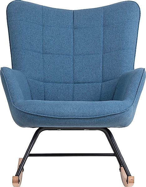 byLIVING Schaukelstuhl "Richie" () 1 Stk. moderne Metallbeine mit Holzkufe, günstig online kaufen