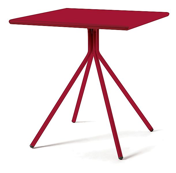 Outdoortisch Rick 80x80x75 cm rot günstig online kaufen