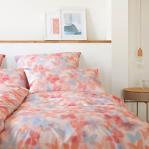 Elegante Interlock Jersey Bettwäsche Lucid 3583-1 Peach Rose 135x200 günstig online kaufen