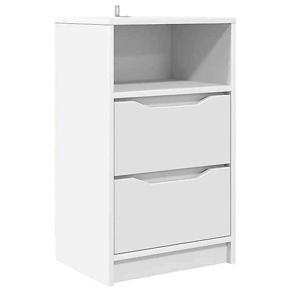 vidaXL Nachttisch mit Schubladen Weiß 40 x 30 x 467 cm Holzwerkstoff 888907 günstig online kaufen