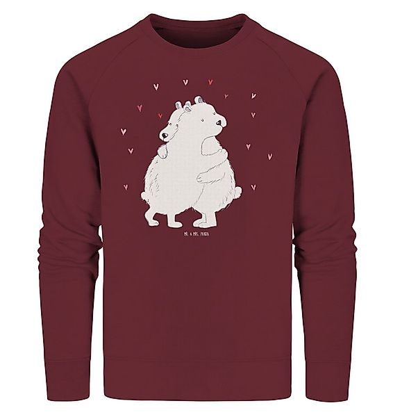 Mr. & Mrs. Panda Longpullover Eisbär Umarmen Größe XL - Burgundy - Geschenk günstig online kaufen
