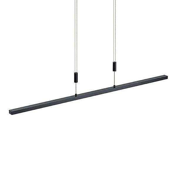 Lindby LED Arneja 9627622 Dimmbar Modern in Schwarz aus Aluminium 1-flammig günstig online kaufen