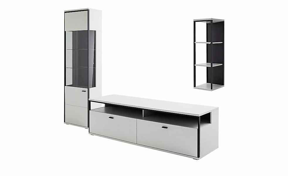 Wohnkombination  Orella ¦ weiß ¦ Maße (cm): B: 237 H: 199 T: 51.0 Kommoden günstig online kaufen