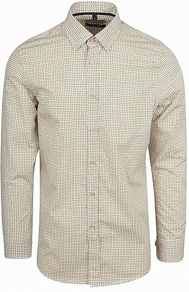 Suitable Hemd Druck Beige - Größe L günstig online kaufen