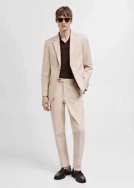 Slim Fit-Anzughose aus Stretchstoff günstig online kaufen