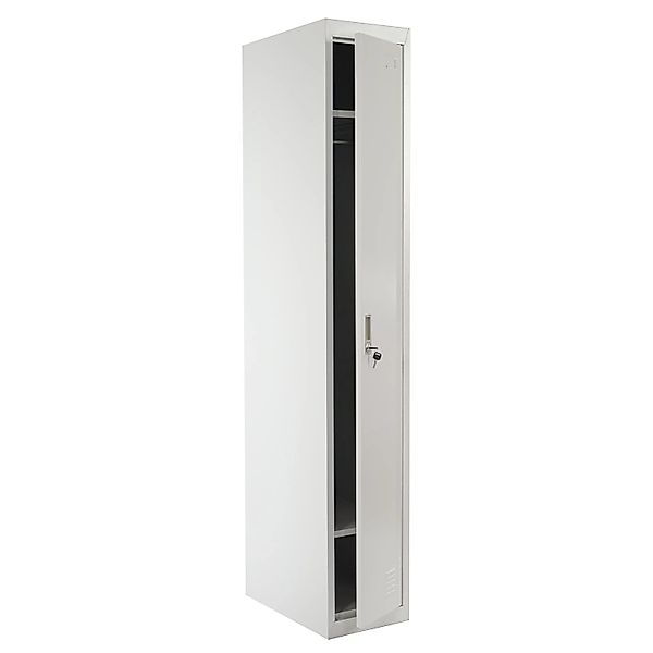 Proregal Spind Saturn HxBxT 180x30x50cm Metall  Grau Garderobenschrank Klei günstig online kaufen