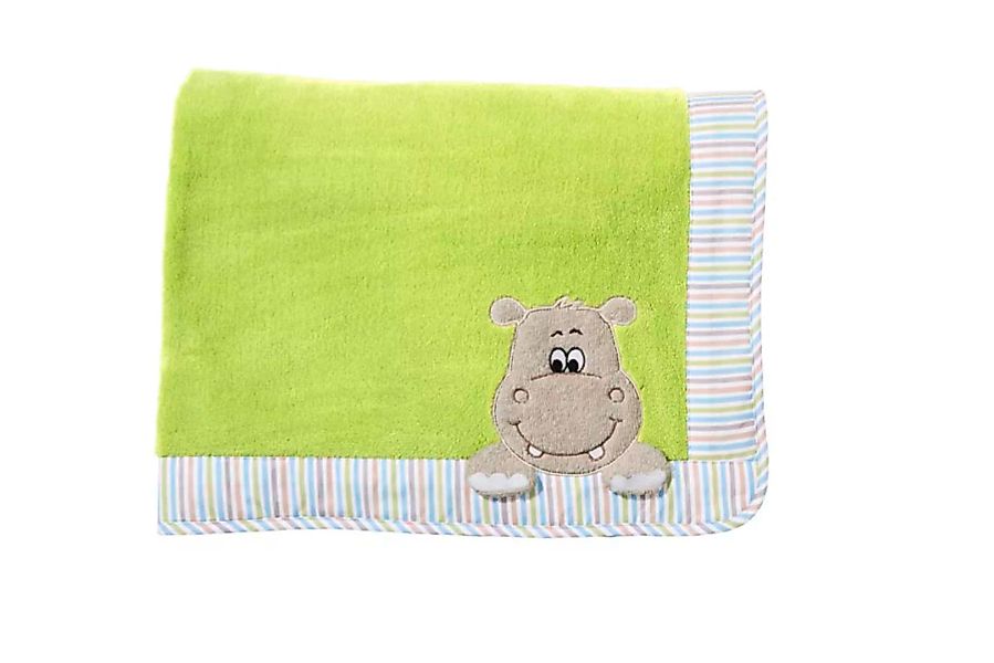 Morgenstern Decke Hippo grün günstig online kaufen