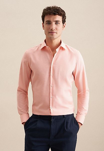seidensticker Businesshemd "Slim", Slim Langarm Kentkragen Struktur günstig online kaufen