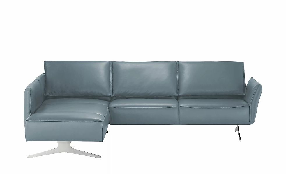 KOINOR Ecksofa Leder  Vineto ¦ blau ¦ Maße (cm): B: 272 H: 83 T: 207.0 Pols günstig online kaufen