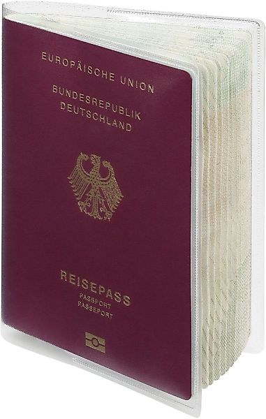 DURABLE Schreibgeräteetui Reisepasshülle Doppelhülle 189x129mm transparent günstig online kaufen
