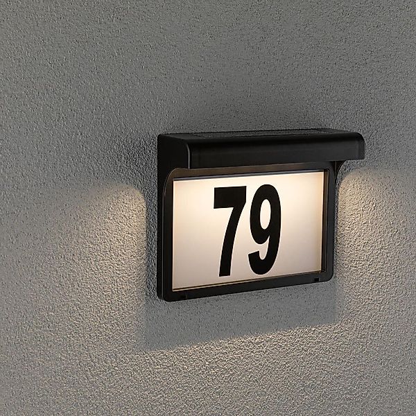 Paulmann LED Außen-Wandleuchte Hausnummer, LED fest integriert, Warmweiß, L günstig online kaufen