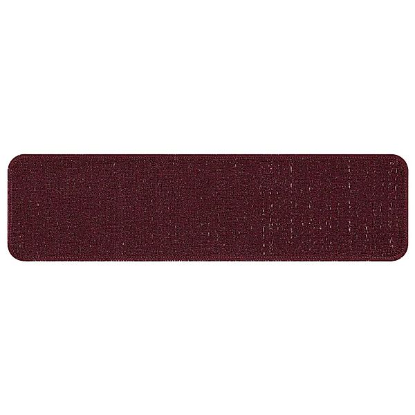 vidaXL Rutschfeste Treppenmatten 15 Stk Bordeaux 75 x 20 cm PP 4019813 günstig online kaufen