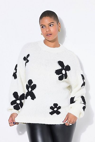 Studio Untold Strickpullover Pullover oversized Fancystrick Flowers günstig online kaufen