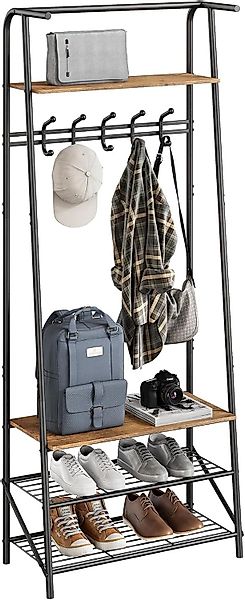GarveeMore Garderobenständer Garderobenständer Kleiderständer mit Schuhbank günstig online kaufen