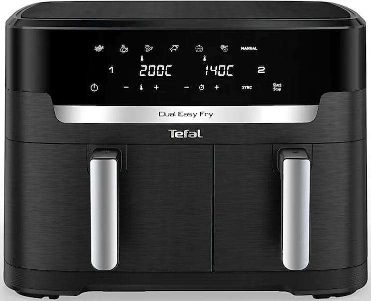 Tefal Heißluftfritteuse »EY9428 Dual Easy Fry XXL«, 2700 W, 2 Schubladen, 6 günstig online kaufen