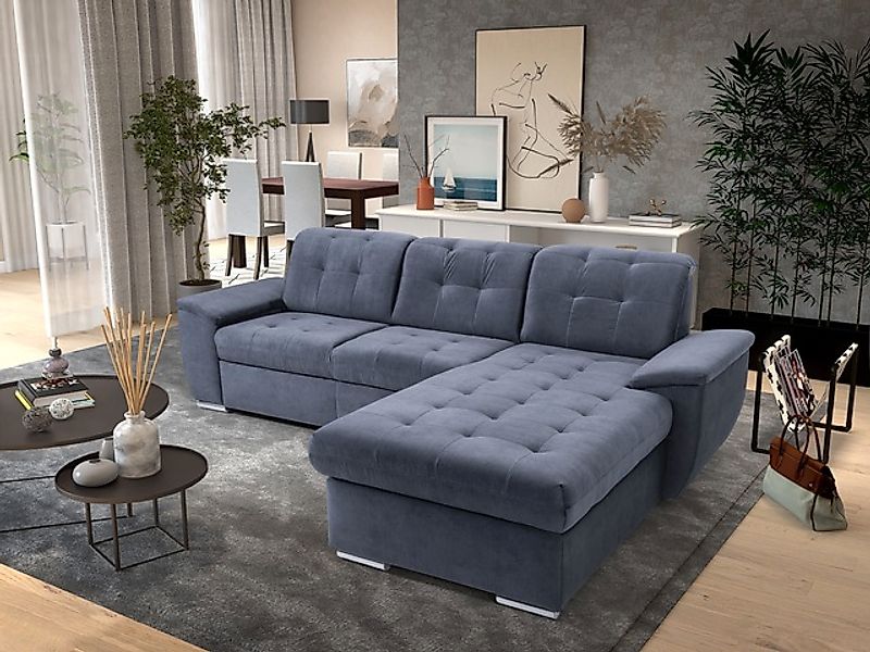 exxpo - sofa fashion Ecksofa »Derby Inkl. Kopfteilverstellung, wahlw. Bett günstig online kaufen